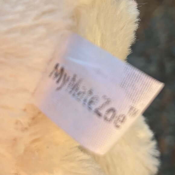 Praying Lamb with Pink Bow Plush Gift for Baptism - Picture 2 of 2